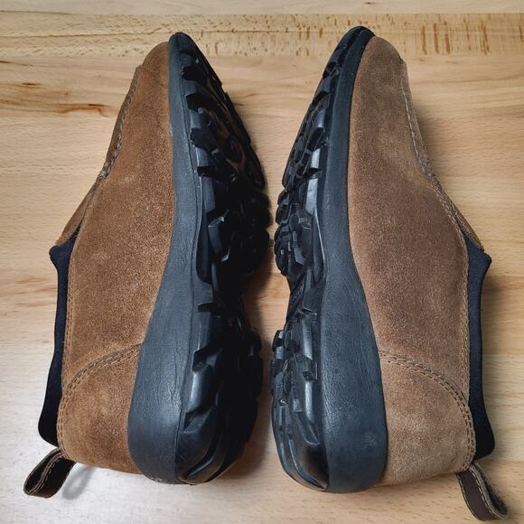 Lands' End Brown Suede All Weather Slip-On Moccasin Women's Size 8.5 - Picture 7 of 12